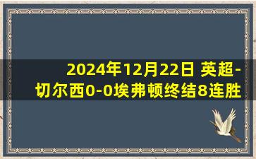 2024年12月22日 英超-切尔西0-0埃弗顿终结8连胜 杰克逊中柱罗伯特-桑切斯神扑